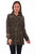 Scully Womens Olive Leather Camouflage Jacket