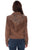 Scully Womens Sand Leather Beaded Yoke Jacket