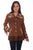 Scully Womens Cinnamon Leather Western Fringe Jacket