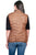Scully Womens Beige Leather Ribbed Vest