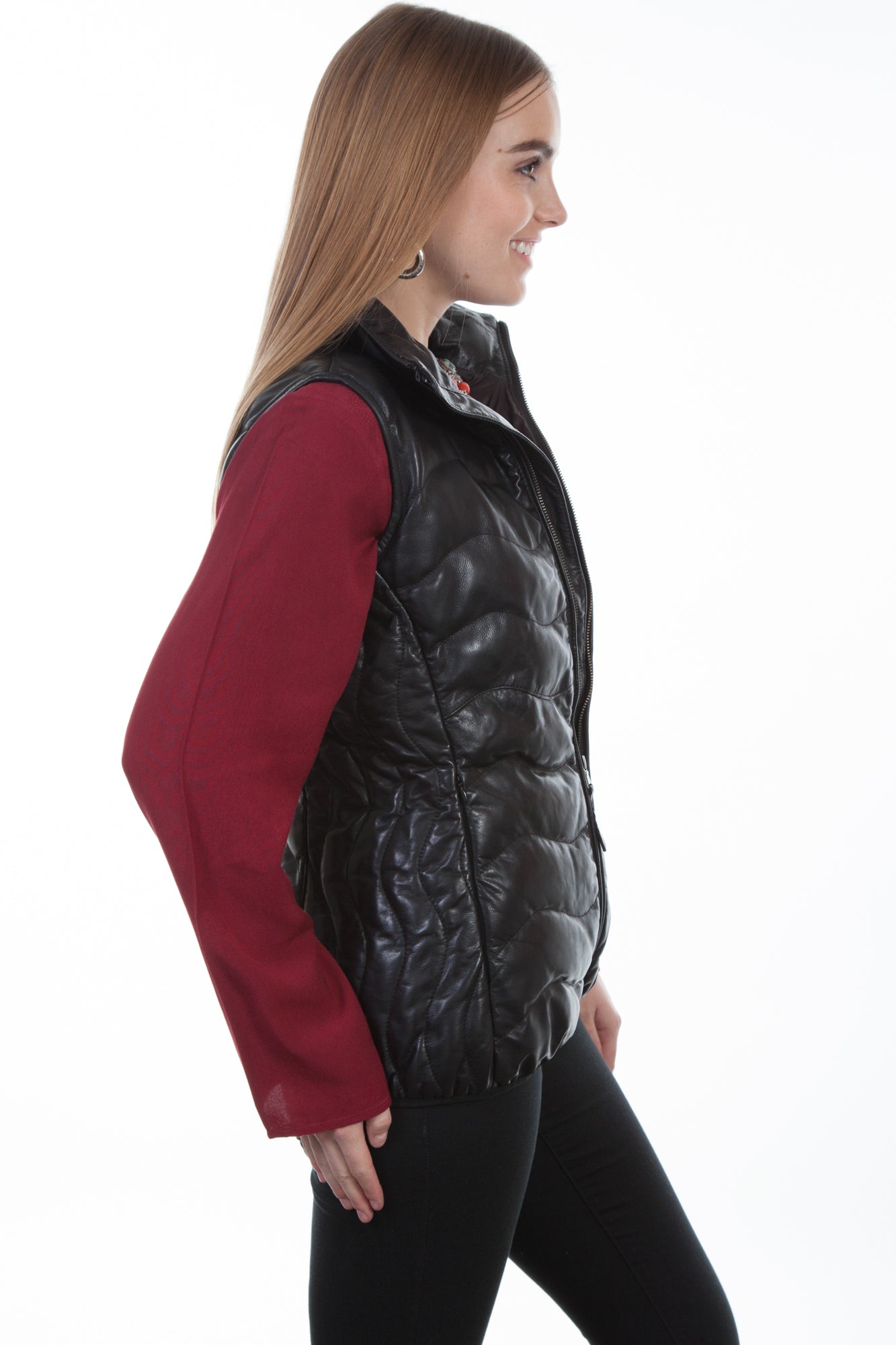 Scully Womens Black Soft Lamb Puffer Vest – The Western Company