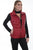 Scully Womens Red Soft Lamb Puffer Vest L