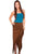 Scully Womens Cinnamon Suede Long Skirt