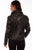 Scully Womens Black Leather Motorcycle Quilted Jacket