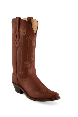 Old West Rust Mens Leather 12in Cowboy Boots