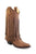 Old West Tan Womens Leather 12in Fringe Fashion Boots