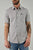 Kimes Ranch Mens Linville Solid Shirt Grey Heather Cotton Blend S/S