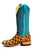 Miss Macie Bean Womens Antique/Turquoise Pirarucu Fashion Boots