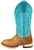 Miss Macie Bean Womens Turquoise/Tan Leather Fashion Boots