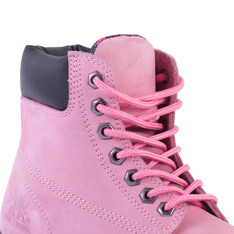 Moxie Trades Womens Pink Leather Alice 6in ST PR Work Boots