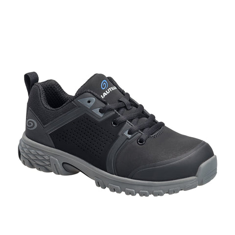 Nautilus Womens Black Leather Alloy Toe Zephyr Athletic Work Shoes
