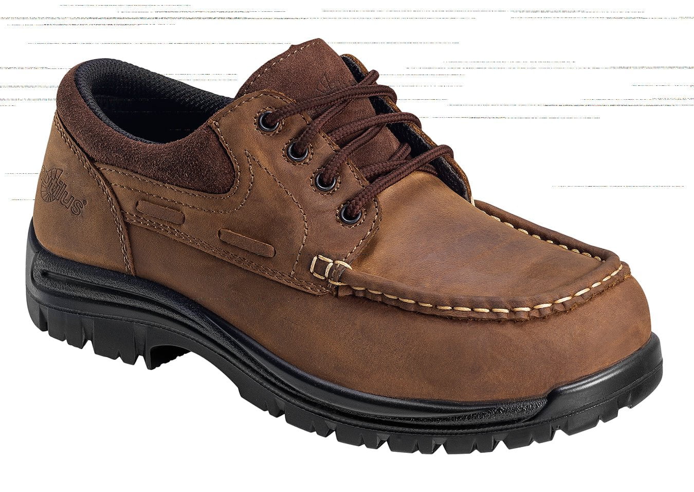 Toe EH ECCO Leather Boat Moc W Brown Shoes – The Western Company
