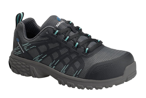 Nautilus Womens Grey Textile Comp Toe 1950 Stratus EH Work Shoes