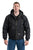 Berne Mens Black Nylon Icecap Insulated Hooded Jacket