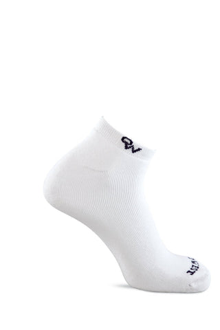 Old West White Mens Cotton Blend Anklet Soft Grip 3-Pack Ankle Socks