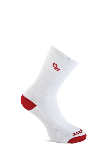 Old West Red/White Children Cotton Blend 6-Pack Soft Grip Over the Calf Socks