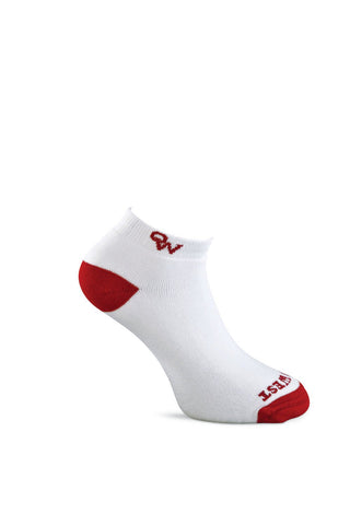 Old West Red/White Children Cotton Blend Anklet 3-Pack Ankle Socks
