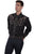 Scully Mens Black Poly/Rayon Floral Scroll L/S Shirt