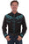 Scully Mens Black Poly/Rayon Studded L/S Shirt