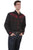 Scully Mens Black Poly/Rayon Candy Cane L/S Shirt
