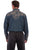 Scully Mens Denim 100% Cotton Leafy Scroll L/S Shirt