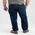 Berne Mens Dark Wash Cotton Blend Highland Flex Bootcut Jeans