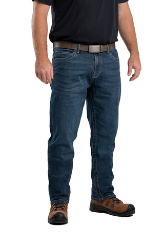 Berne Mens Granite Cotton Blend Highland Flex Regular Straight Leg Jeans
