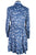 Scully Womens Blue Polyester Jacquard Jacket