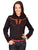 Scully Western Womens Burnt Orange Polyester L/S Steer Western Shirt