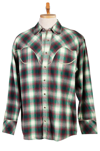 Scully Mens Green 100% Cotton Hemlock L/S Shirt