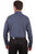 Scully Mens Blue 100% Cotton Paisley L/S Shirt