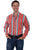 Scully Mens Coral 100% Cotton Stripe L/S Shirt