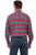 Scully Mens Turquoise/Red 100% Cotton Signature Check L/S Shirt