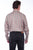 Scully Mens Coral 100% Tencel Bold Plaid L/S Shirt