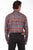 Scully Mens Brick 100% Tencel Stripe L/S Shirt
