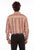 Scully Mens Natural 100% Cotton Southwest Stripe L/S Shirt