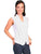 Scully Cantina Womens White 100% Cotton Sleeveless Soutache Blouse
