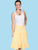 Scully Womens Yellow 100% Cotton 3 Tier Skirt