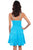 Scully Womens Turquoise 100% Cotton Crochet S/L Dress
