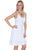 Scully Womens White 100% Cotton Crochet S/L Dress
