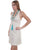 Scully Womens Natural 100% Cotton Crochet Strap S/L Dress