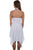 Scully Womens White 100% Cotton Crochet Halter S/L Dress