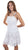 Scully Womens White 100% Cotton Front Pocket S/L Dress