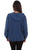 Scully Womens Dark Blue 100% Cotton Zip Front Hoodie