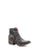 Circle G Urban Ladies Inlay Blue Cowhide Leather Ankle Ankle Boots