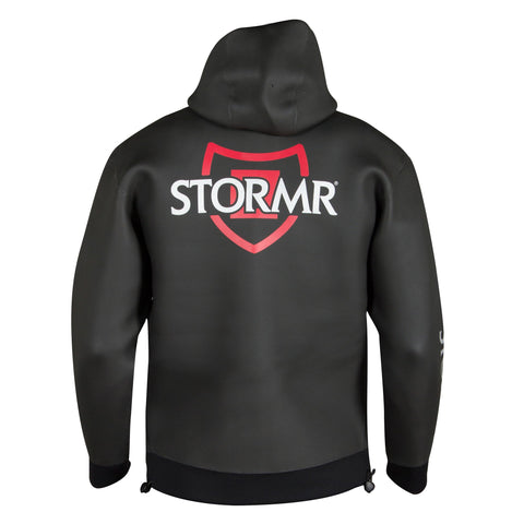 Stormr Mens Swell Hoodie Black 2mm Neoprene Micro-Fleece Waterproof