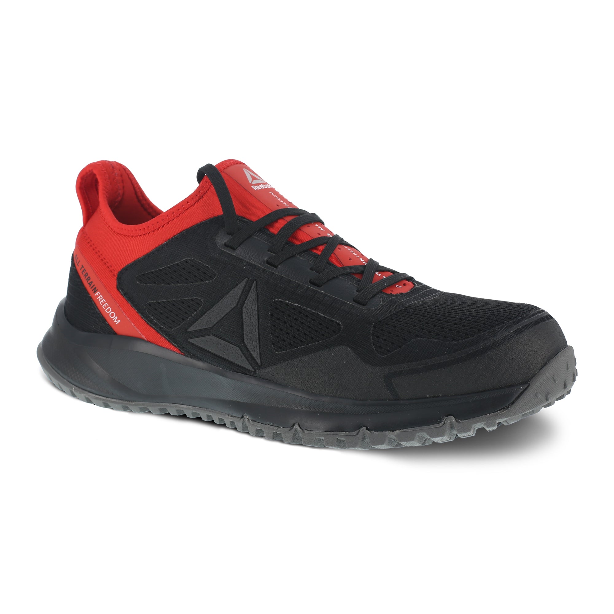 Reebok Mens Black Mesh Work Shoes ST AT Trail Run Oxford – The