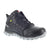 Reebok Mens Black Leather Work Boots Athletic Mid Cut AT Met Guard