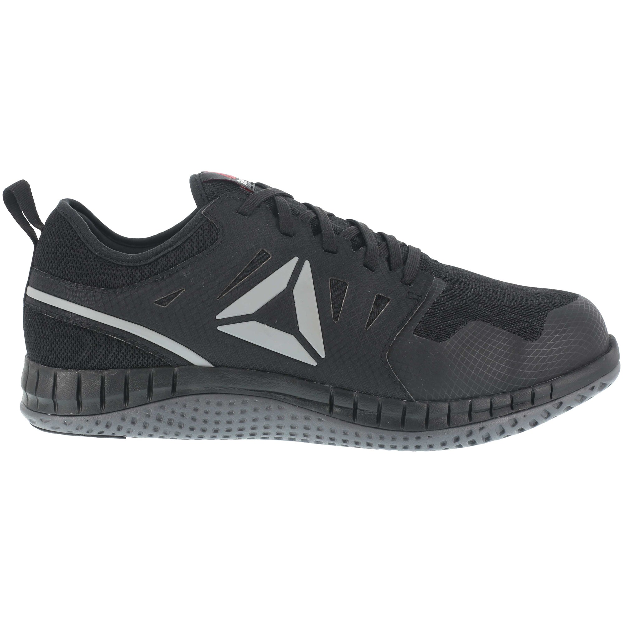 専用 roBa ブラック Reebok Mens Black/Dark Grey Mesh Work Shoes Zprint ST – The