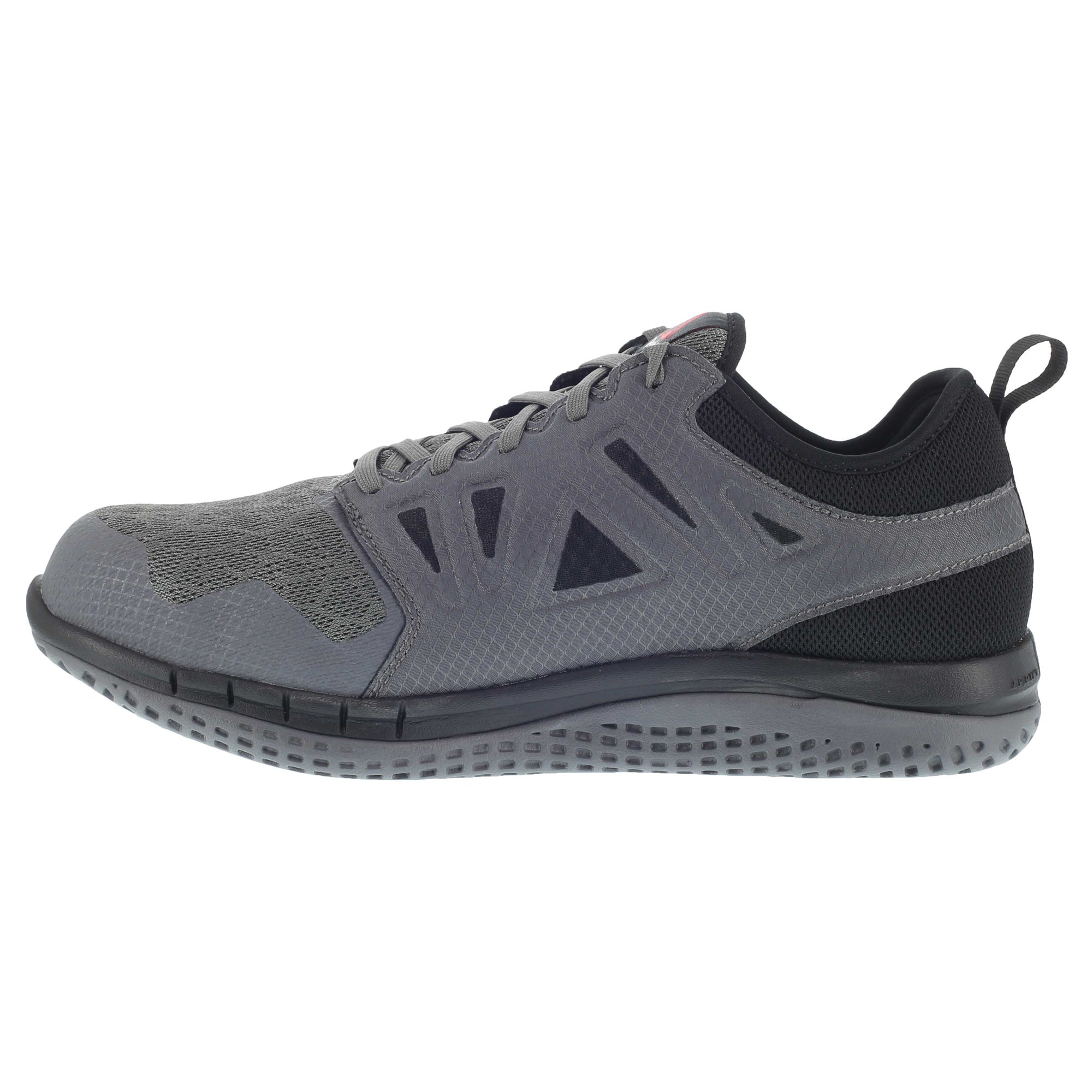 エリック Reebok Mens Grey Mesh Work Shoes Steel Toe Athletic Oxford